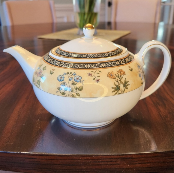 Wedgwood Dining Euc Wedgewood Teapot Lid India Pattern Poshmark